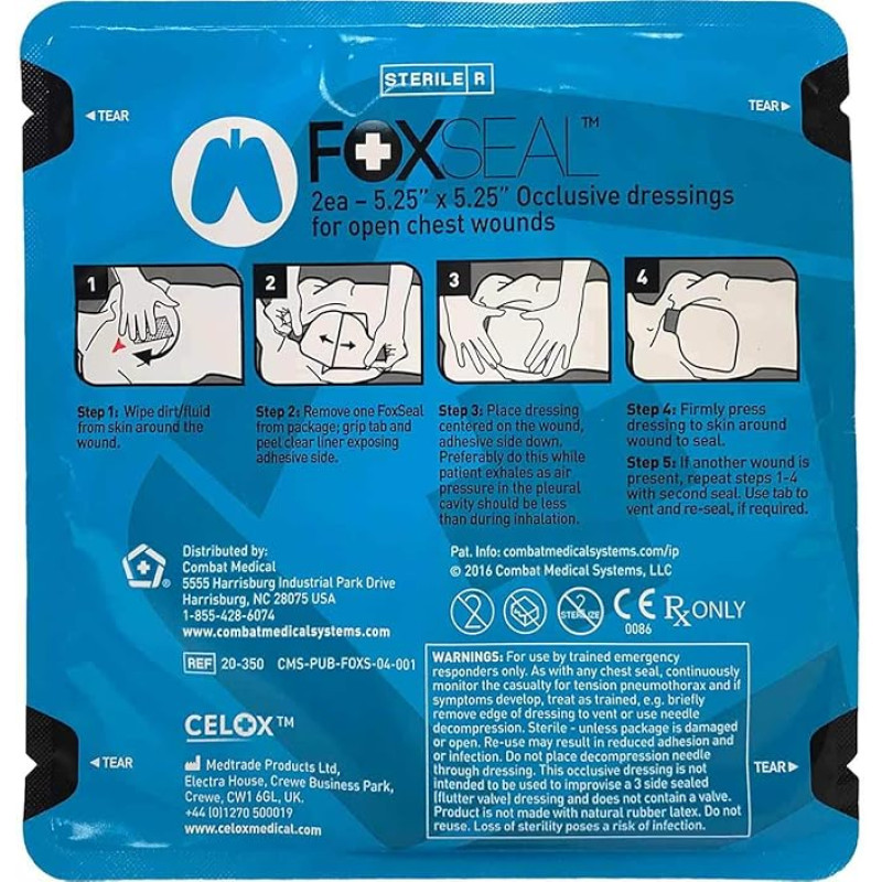 Оклюзійна наліпка FOX CHEST SEAL 2 PACK