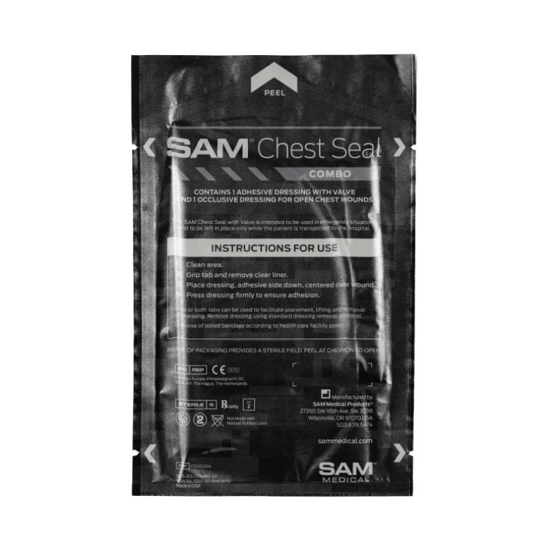 Оклюзійна наліпка комбінована SAM Chest Seal combo