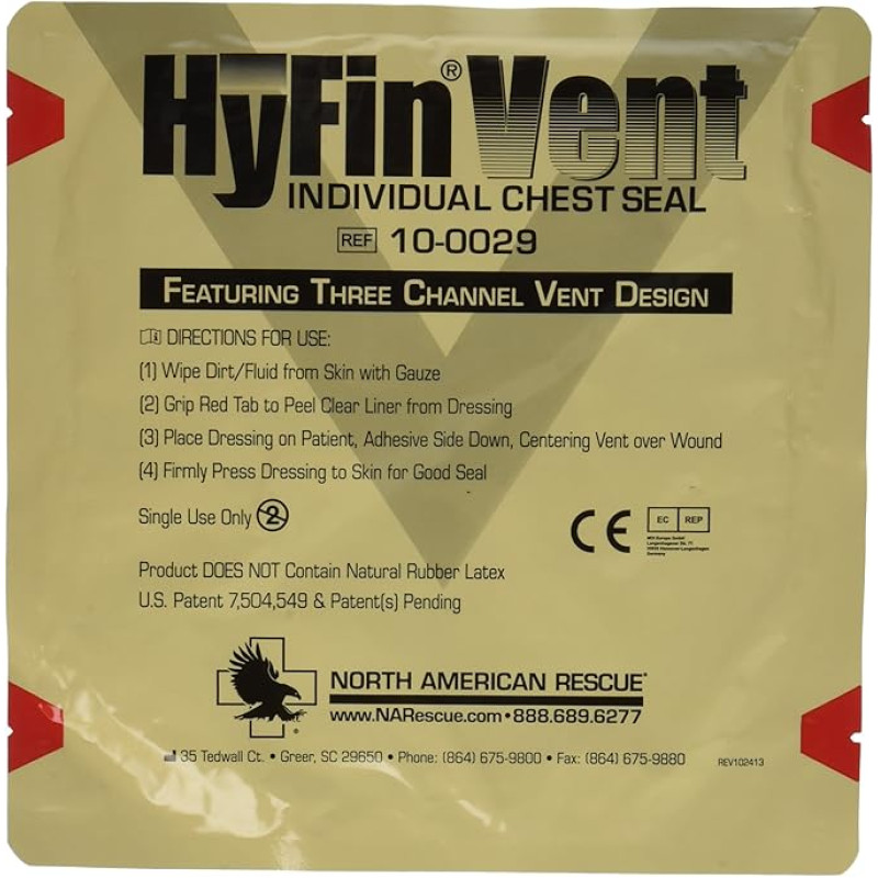 Окклюзионная повязка HyFin Vent NAR с клапаном