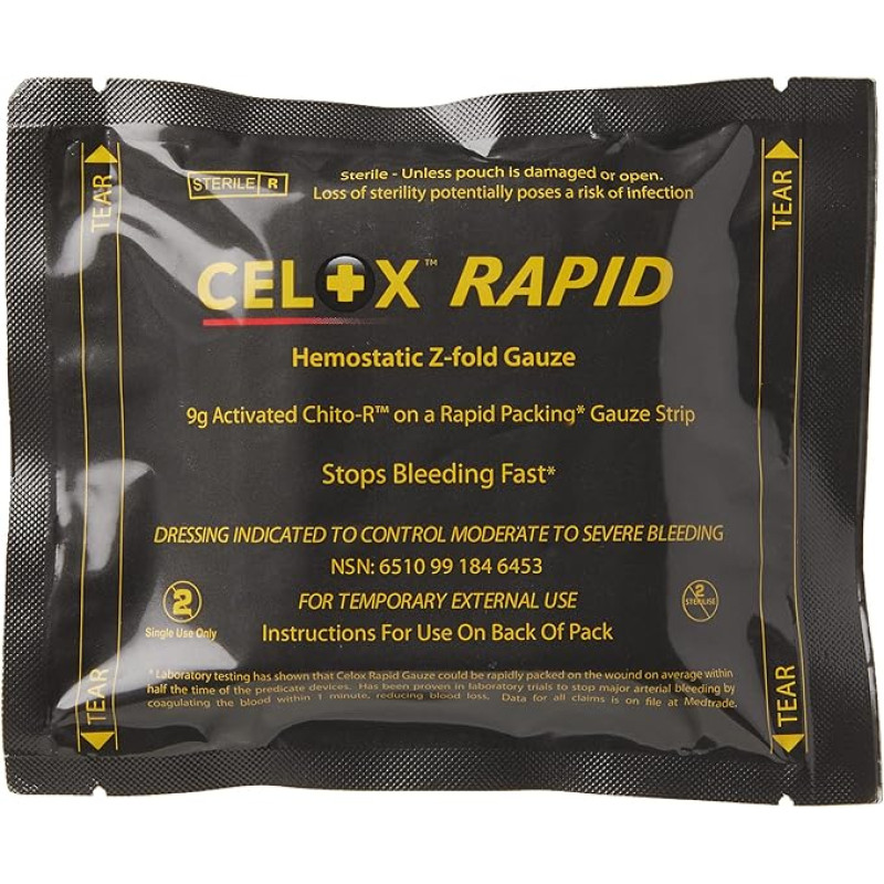 Гемостатическая марля Celox RAPID (Z-сложенная)